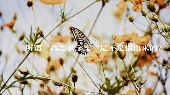 所谓“高需求宝宝“是不是惯出来的？