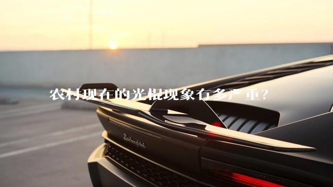 农村现在的光棍现象有多严重？