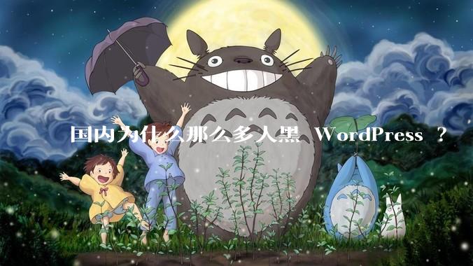 国内为什么那么多人黑 WordPress ？